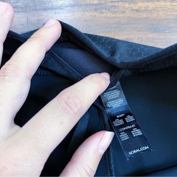 KORAL • Tribal Trilobal High Rise Legging black snake reptile texture sheer - Picture 6 of 11